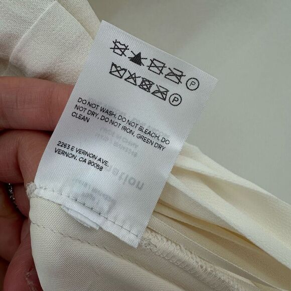 Reformation Women’s Cream Off White Winslow Elegant Wrap Maxi Dress - Picture 7 of 14